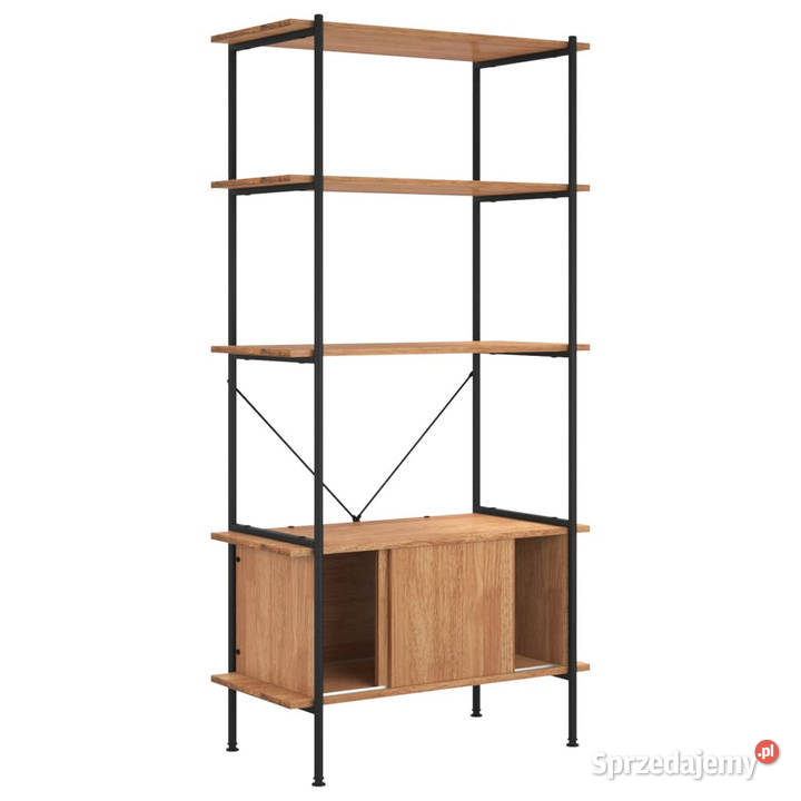 Regał z szafką 80x40x163 stal i materiał mazowieckie sprzedam