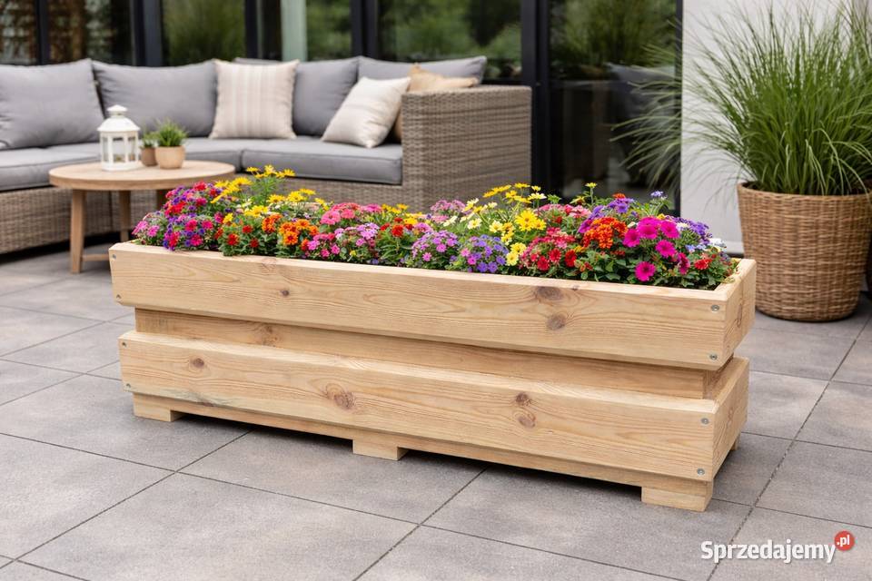 donica ogrodowa donice drewniana taras meble Rudnik nad Sanem sprzedam