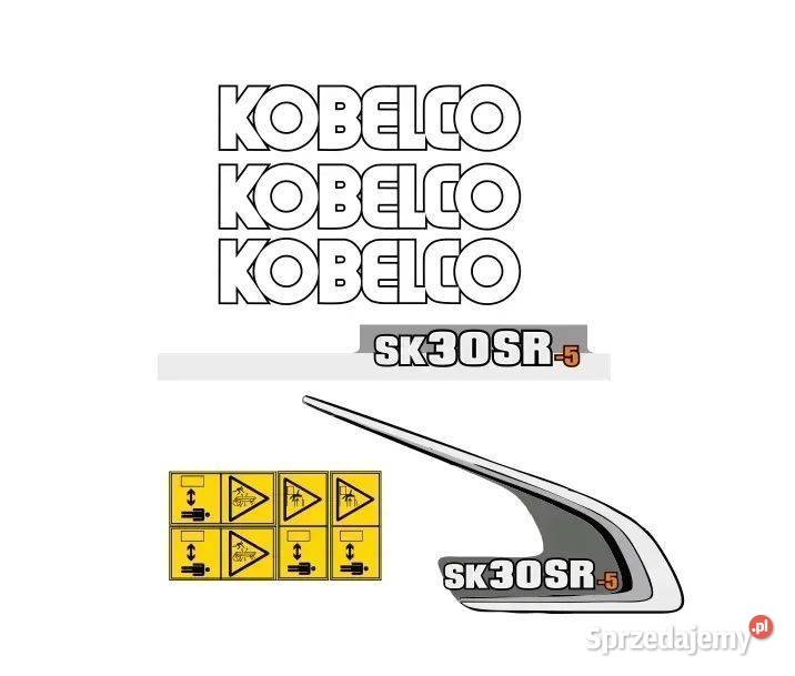 Naklejki oklejenie naklejka KOBELCO SK30SR Janików