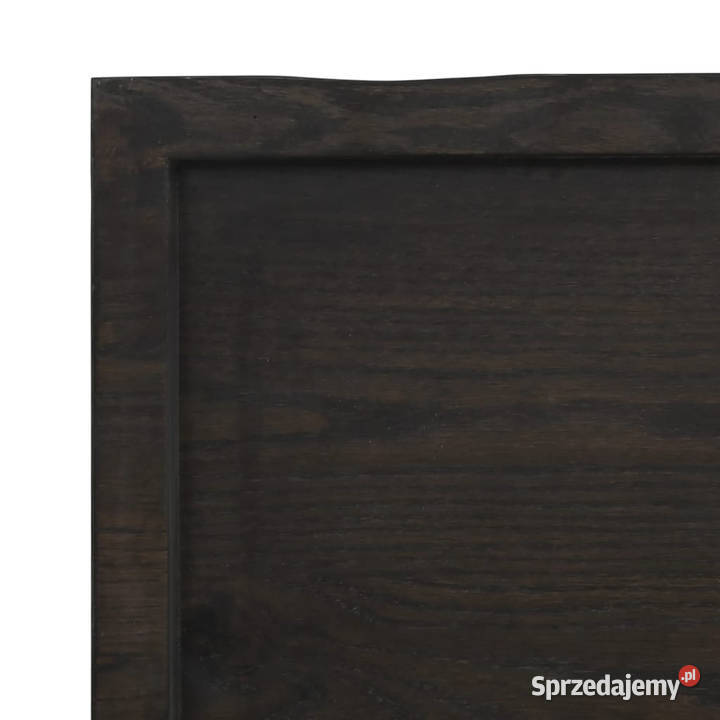 Blat stołu ciemnobrązowy 200x60x24 lite drewno mazowieckie
