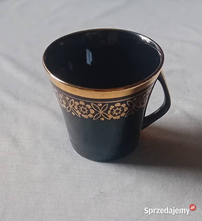 Filiżanka porcelit Chodzież fason Iza czarna ze Antyki, Sztuka, Kolekcje Koźminek