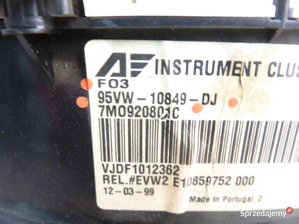 LICZNIK FORD GALAXY 19 TDI 7M0920801C