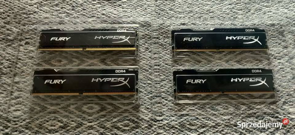 Pamięć RAM 32GB 4x8GB Kingston HyperX Fury DDR4 Tokarnia