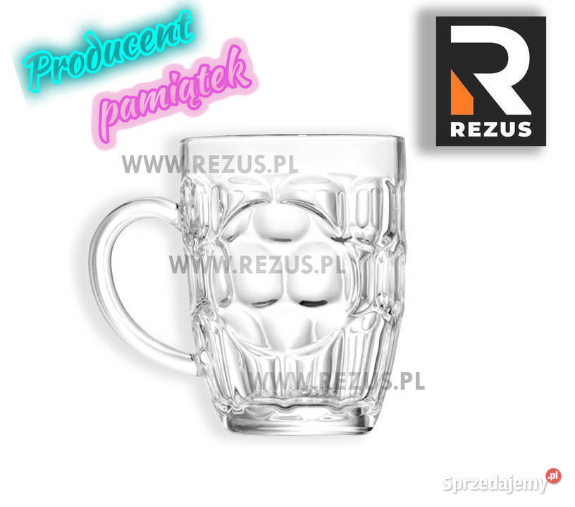 Promocyjny reklamowy kufel grawerowany Brzozów