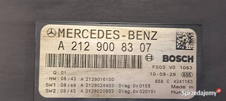 SKRZYNKA BEZPIECZNIKÓW MERCDESBENZ W212 E350 Motoryzacja Lipno