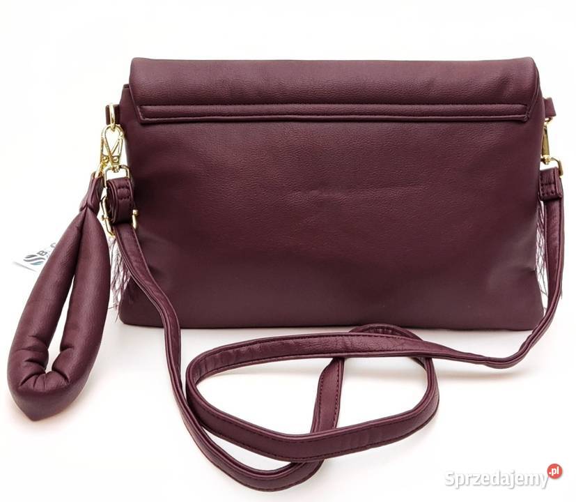 Elegancka Torebka Listonoszka Kopertówka Piórka Warszawa