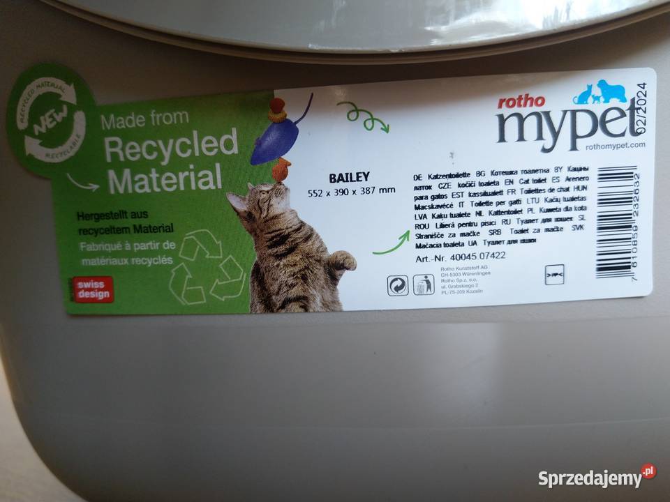 NAJTANIEJ Duża Kuweta Kota z Filtrem Węglowym Zabrze sprzedam