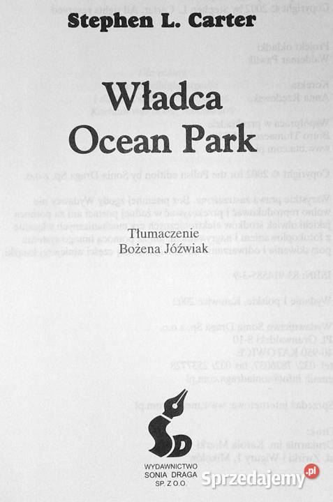 Władca Ocean Park Stephen L Carter Chełm