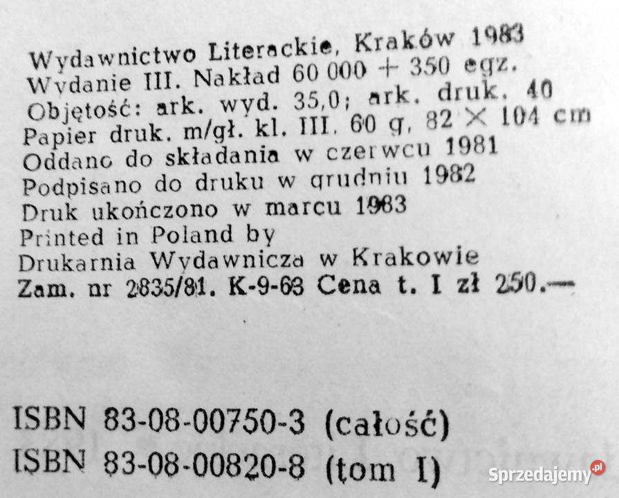 Melchior Wańkowicz Karafka La Fontaina tom I wyd Rok wydania 1983 Włodawa sprzedam