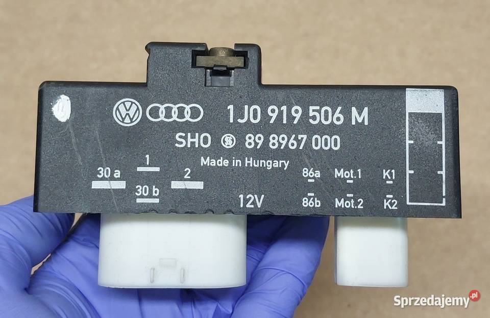 PRZEKAŹNIK WENTYLATORÓW VW SEAT SKODA 1J0919506M Przekaźniki Mielęcin sprzedam