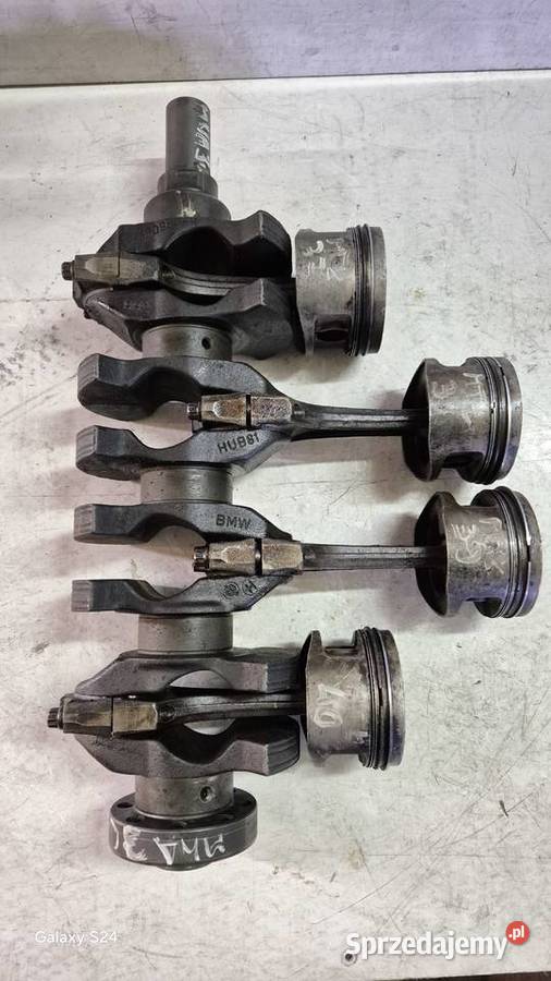 WAŁ KORBOWY Z TŁOKAMI BMW 18 8V E30 E34 518 318 Kiczyce sprzedam