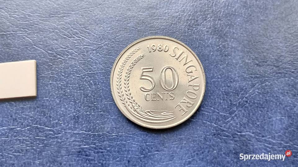 Stare monety 50 cent 1980 Singapur