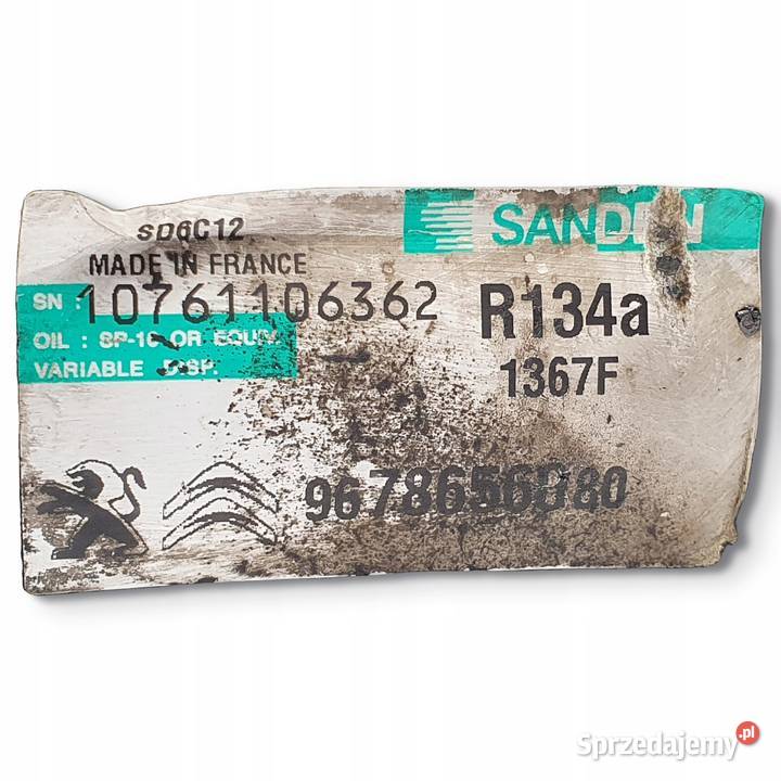 SPRĘŻARKA KLIMATYZACJI Peugeot 308 16 HDI