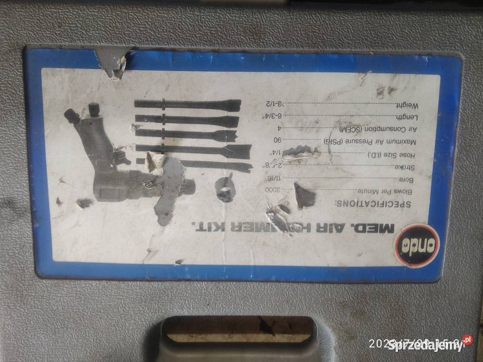 MŁOTEK PNEUMATYCZNY I DŁUTO