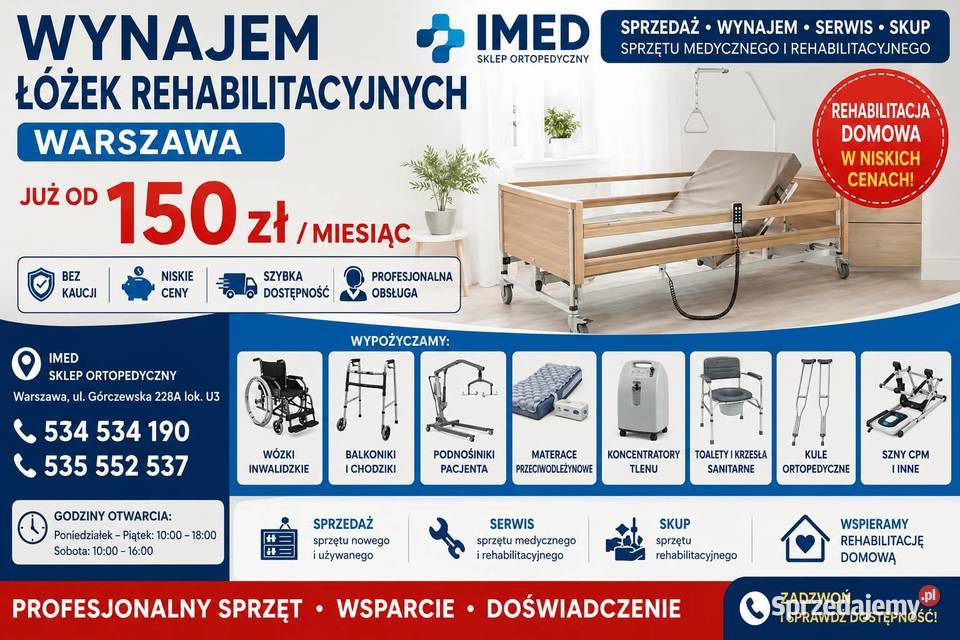 PRZENOŚNY KONCENTRATOR TLENU WYNAJEM WARSZAWA