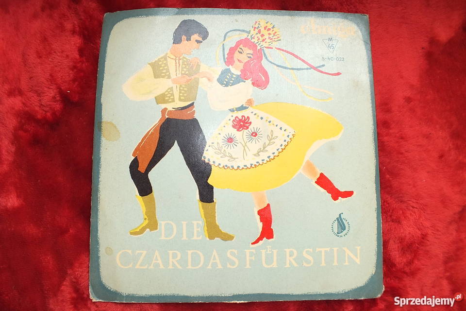 Płyta winylowa szelakowa Die Czardasfursti 1 płyta Filmy, Muzyka, Gry