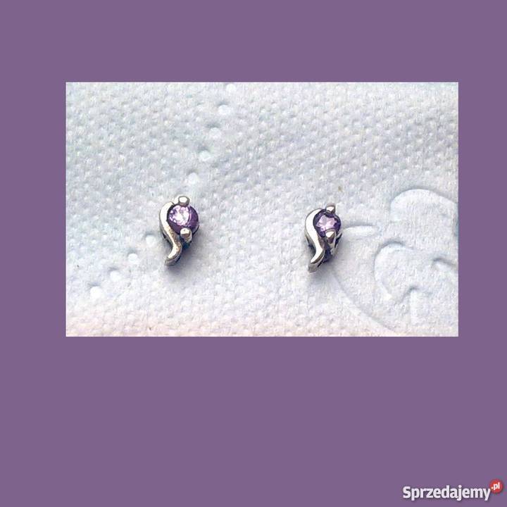 Srebrne kolczyki Kamienie jubilerskie srebrne Warszawa