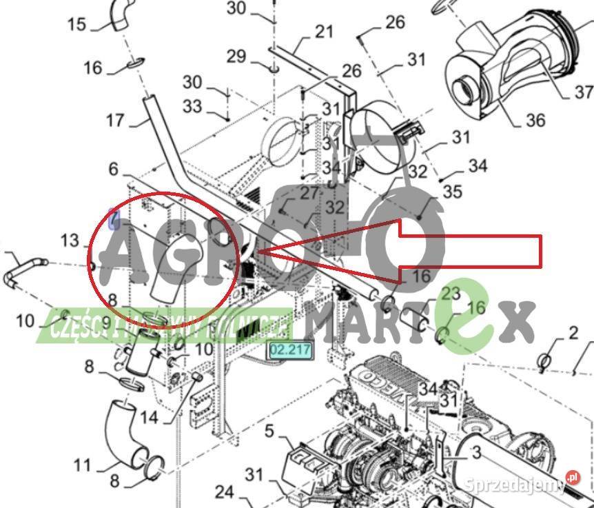 84458263 WĄŻ CNH Wichrów