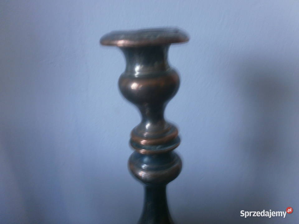 miedziany świecznik sprzedam