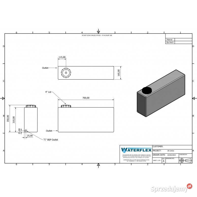 zbiornik 30 litrów woda olej alkohol baniak Wałbrzych