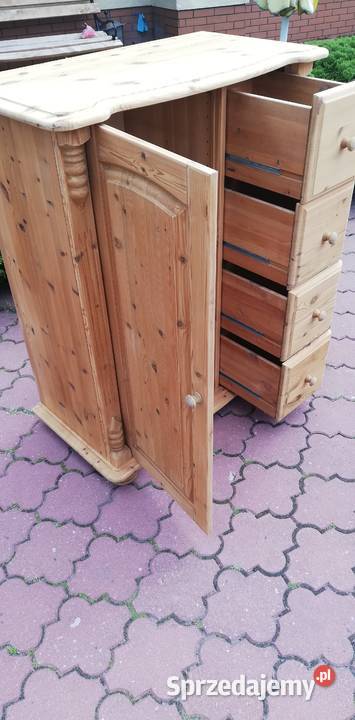 Komoda stylowa drewniana szafka sosnowa Komody Garwolin