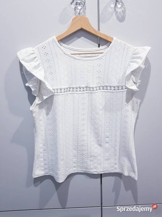 Damska bluzeczka z dziurkowanym motywem Dąbrowa Górnicza sprzedam