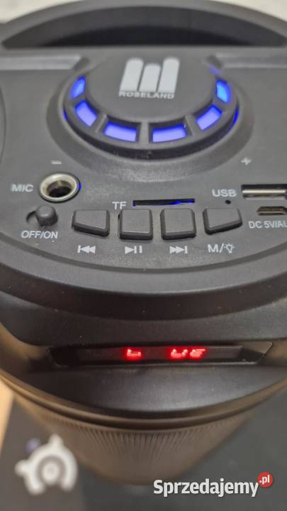Głośnik przenośny ROSELAND BOOMER czarny 10 W łódzkie Łódź