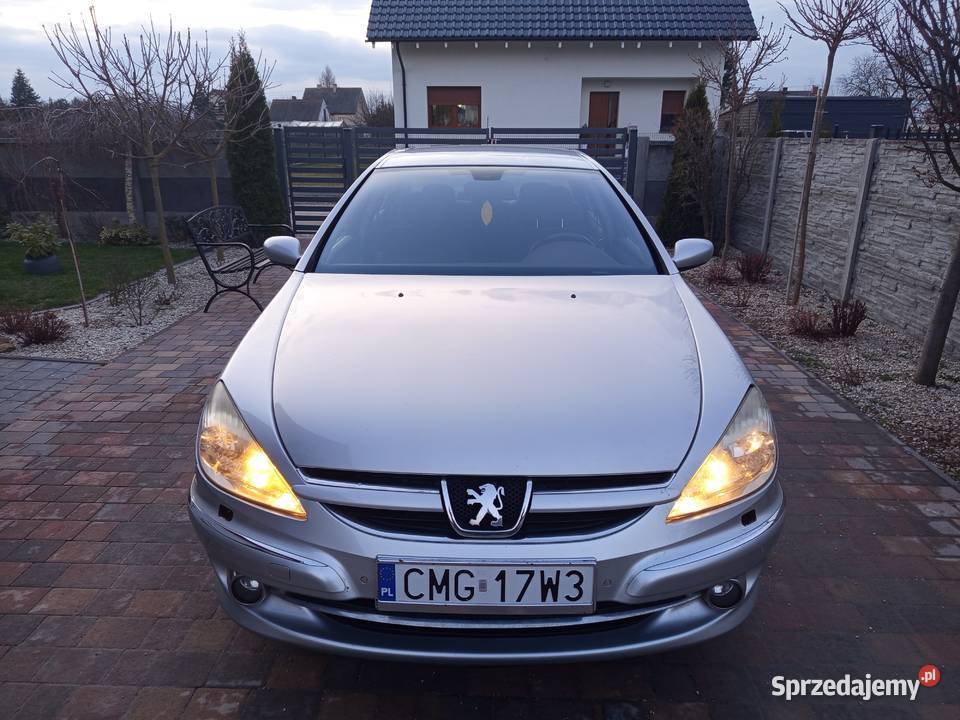 Peugeot 607 20 HDi 136 zarejestrowany elektrycznie ustawiane fotele Strzelno