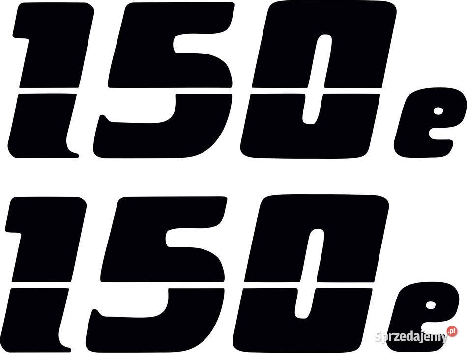 Naklejka 150e do MZ ETZ 150 czarna bez tła małopolskie Kamionna