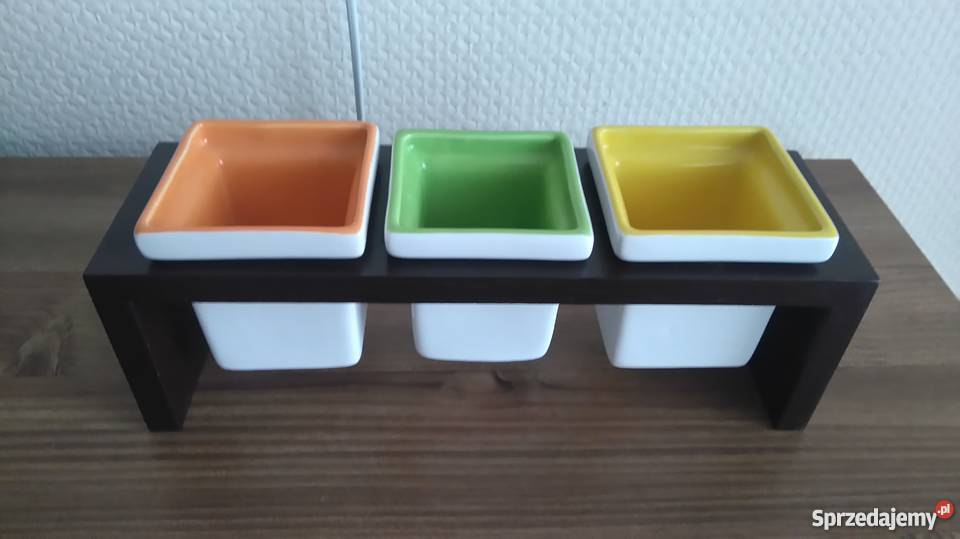 Komplet salaterek z podstawką Salaterki 3 sztuki Warszawa