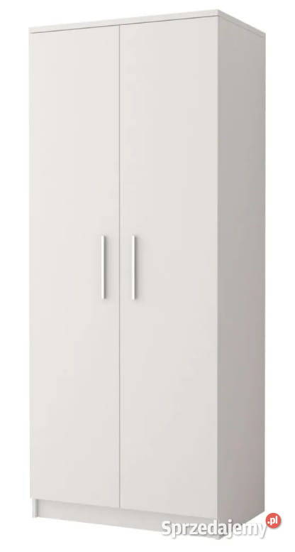 Szafa 80 biała sonoma szara drzwi uchylne SZYBKA 80cm Pabianice