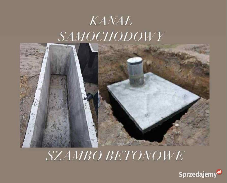 Szambo Betonowe Kanał Samochodowy ŁASK i