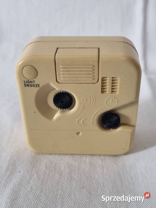 Zegar budzik Vector Quartz PRL biały mazowieckie Warszawa