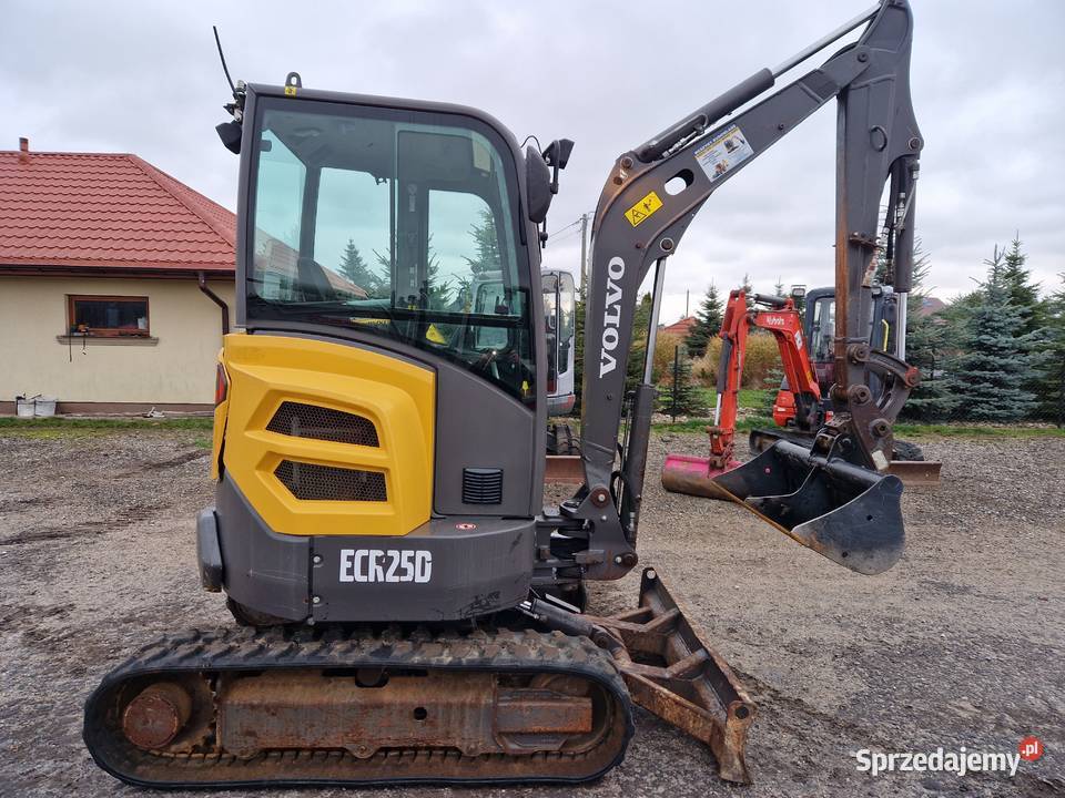 Minikoparka VOLVO ECR 25D 2019r przebieg 1900mtg Koparki Ryżki