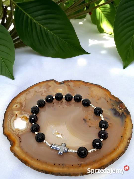 Bransoletka dziesiątka różańca z bursztynu mazowieckie Warszawa