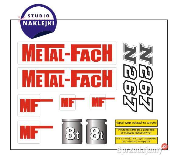 Naklejki Rozrzutnik Metalfach N267 roztrząsacz Łagów