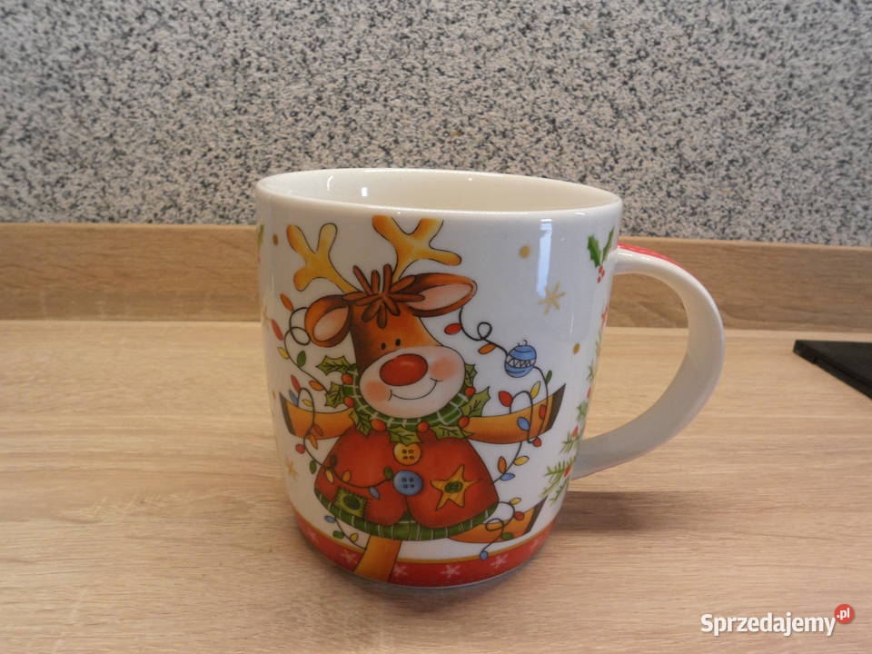 Porcelanowy kubek motyw świąteczny NANA Raszków sprzedam
