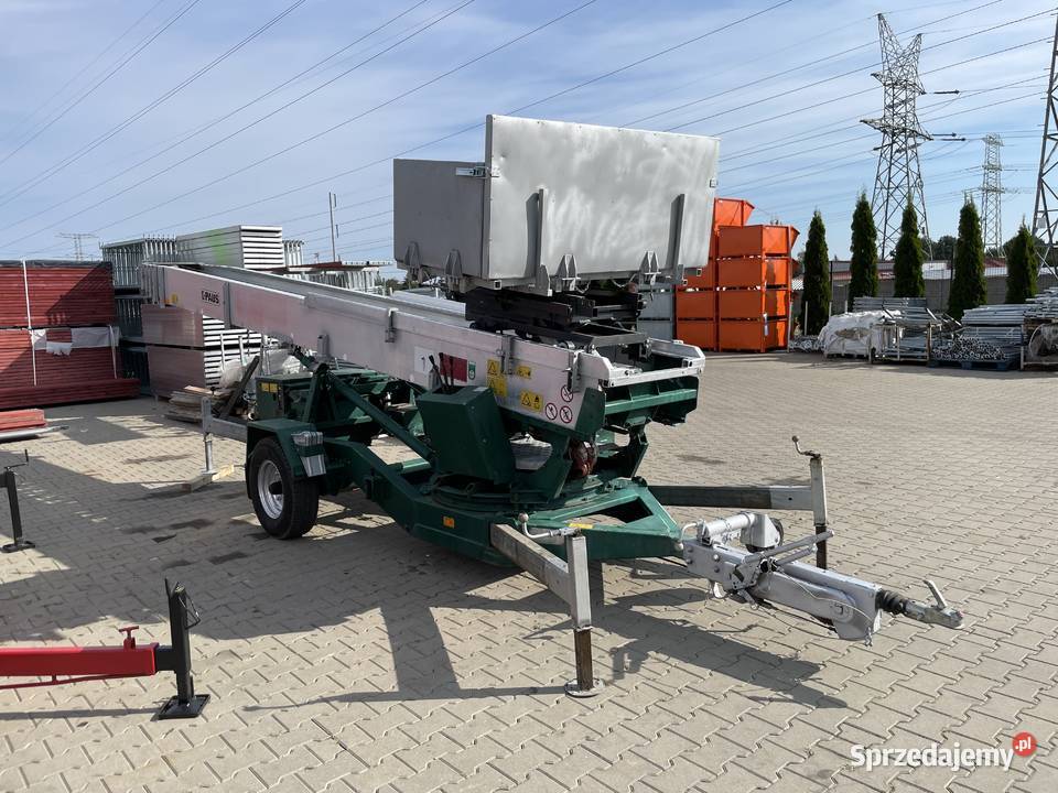 Winda dekarska na przyczepie drabina PAUS ASA 30 Ślesin