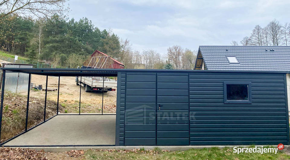 Garaż Blaszany 5x4m Wiata 4m Brama dwuskrzydłowa kujawsko-pomorskie Toruń