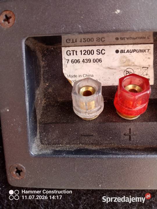Subwoofer Blaupunkt plus wzmacniacz Pozostałe