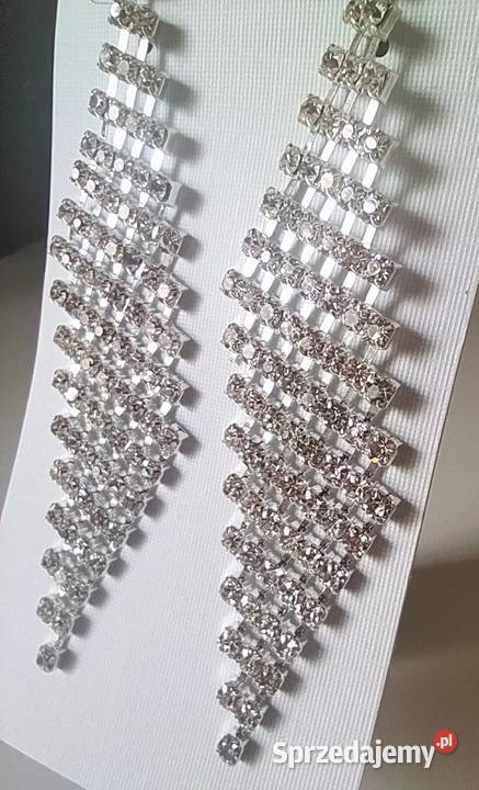 Kolczyki ślubne wieczorowe Kolczyki Łódź