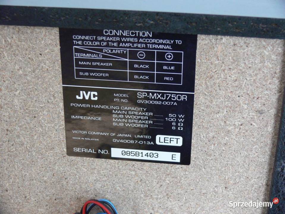 Potężne kolumny z Subami JVC 2 x 150 wat WYSYŁKA