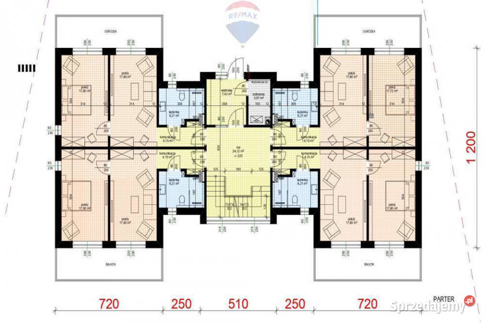 Budynek z apartamentami w Grywałdzie taras Grywałd