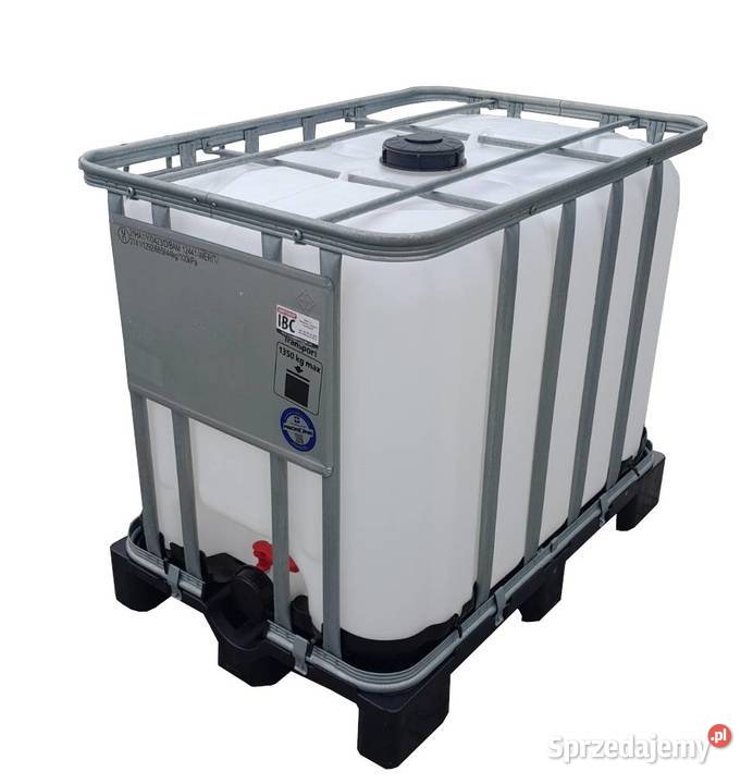 Kontener IBC 600L UŻYWANY PALETA PLASTIKOWA Walichnowy