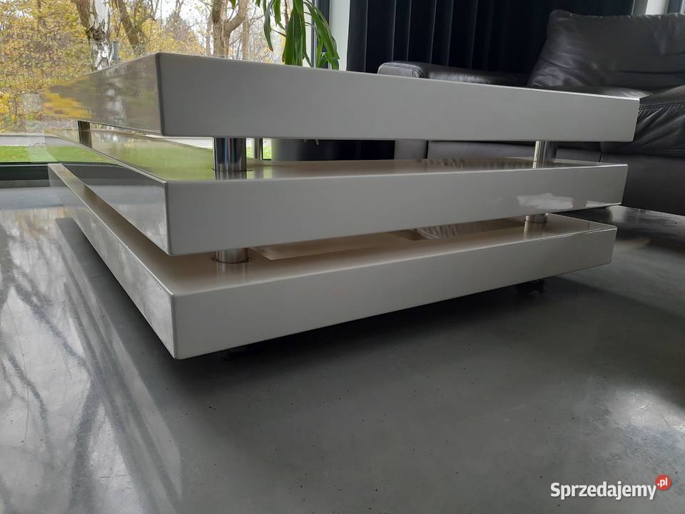 Stół ławastolik kawowy Kare Desing połysk biały Wodzisław Śląski