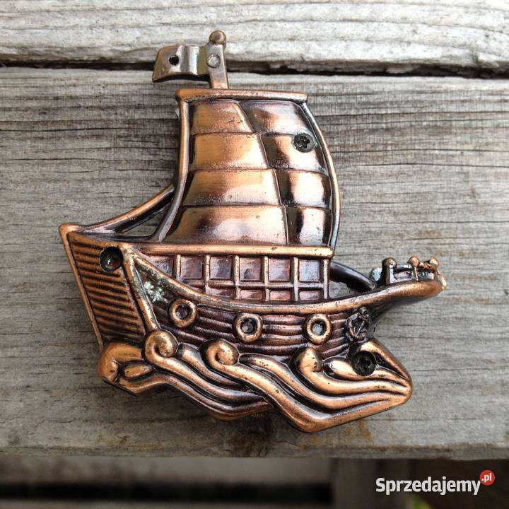 Marynistyka żeglarstwo mosiężna szekla żaglowiec Warszawa