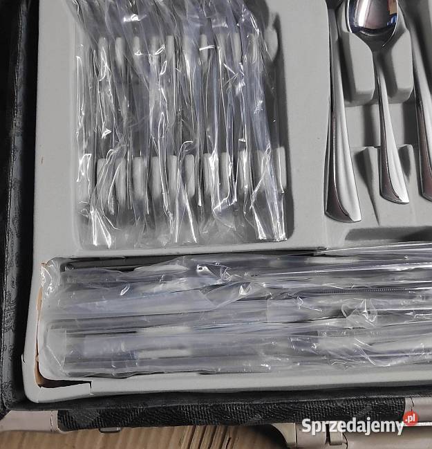 Sztućce komplet satyna 72el el w walizce defekt Łódź