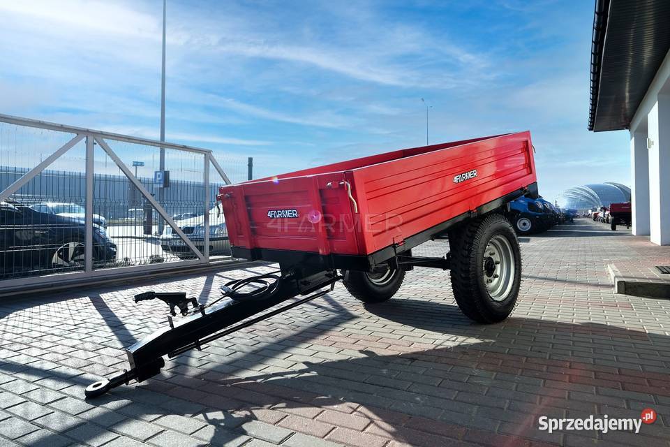 Przyczepa rolnicza jednoosiowa 15T z kiprem Tajęcina