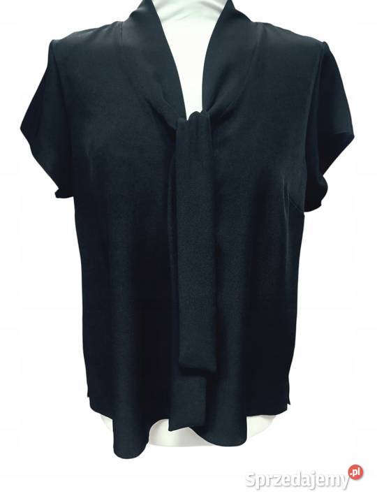 TOP Bluzka krawat LILI czarny XL42 106 biust Pątnów