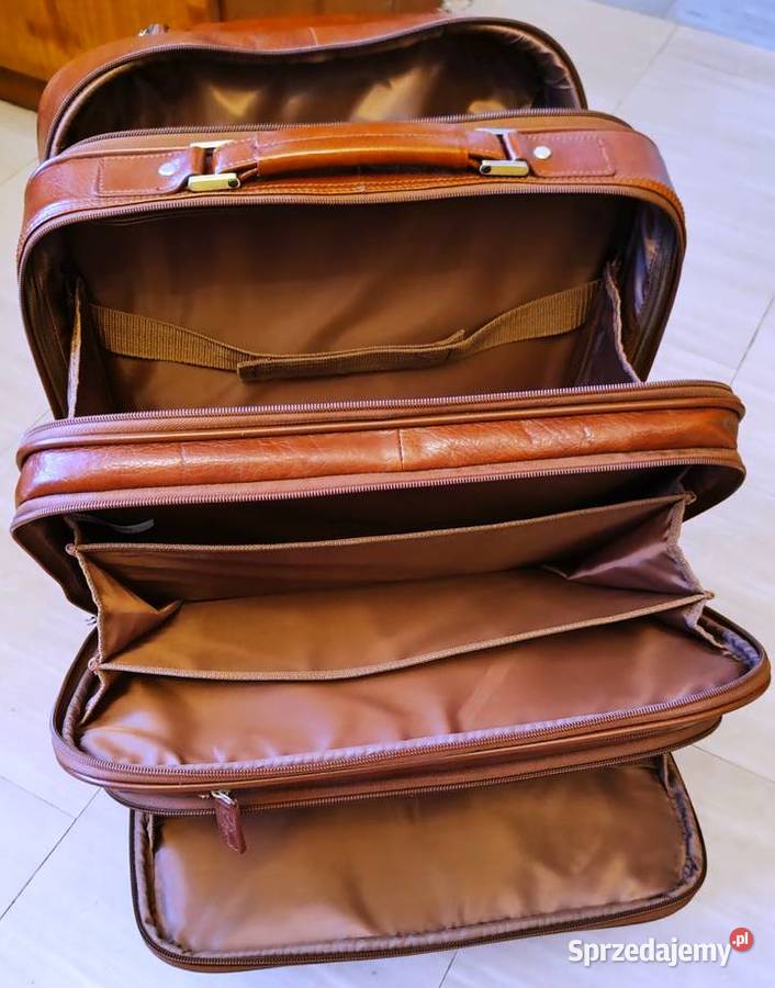 Sprzedam Skórzana walizka neseser na kółkach